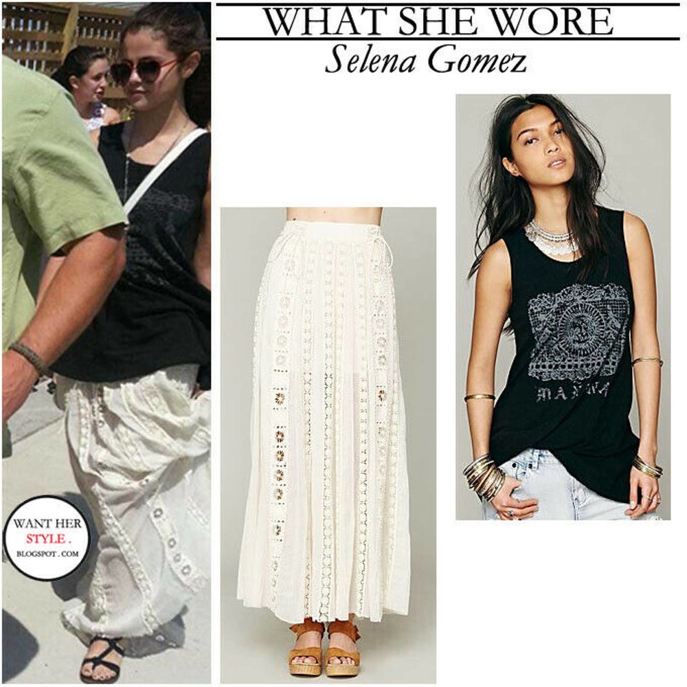 Free People FP One White Corset Maxi Skirt L - Picture 4 of 4